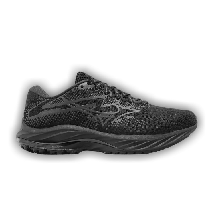 Buy Mizuno Wmns Wave Rider 27 Super Wide 'Black Ebony