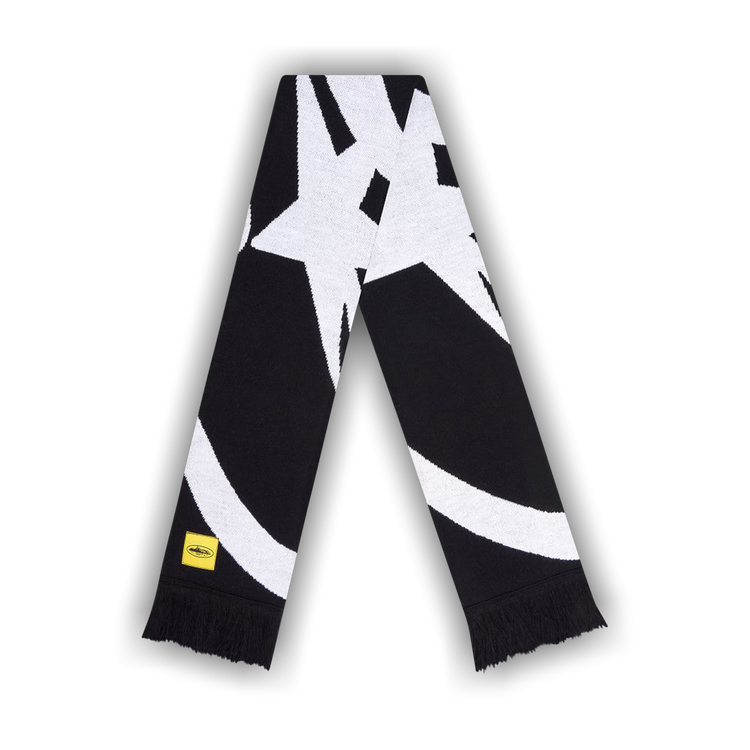 Buy Corteiz Jacquaurd Knit Scarf 'Black' - 7892 1FW230611JKS BLAC | GOAT