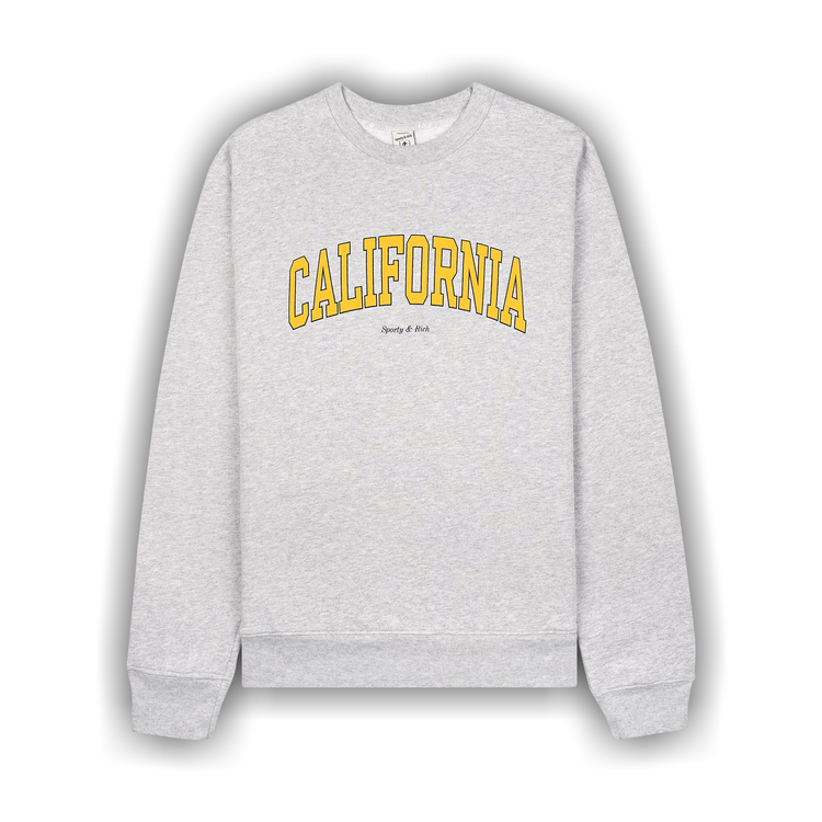 Sporty&Rich スウェット XL グレー CALIFORNIA 新品 Buy Sporty & Rich California Crewneck 'Heather Grey' - CRAW2310HG