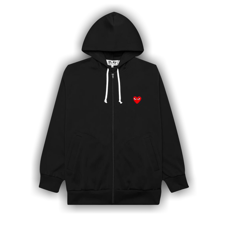 Buy Comme des Garcons PLAY Heart Hooded Sweatshirt Black AZ T172 051 1 GOAT