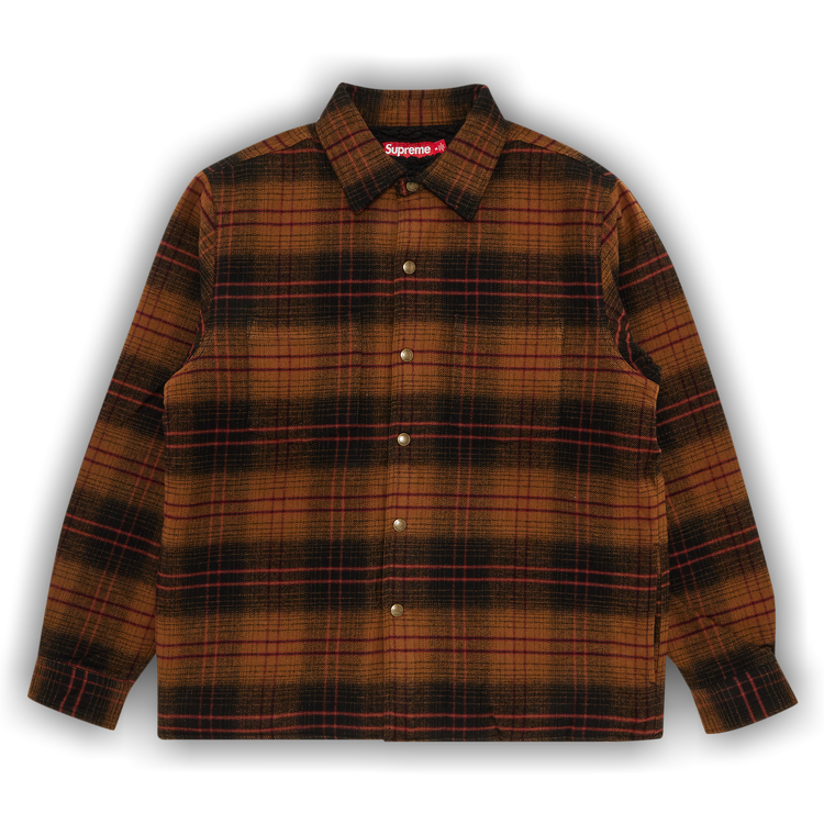 Supreme Lined Flannel Snap Shirt (FW23) - $148