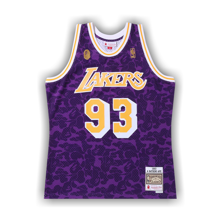 AAPE BAPE LA Lakers Mitchell & Ness NBA Shirt L Large