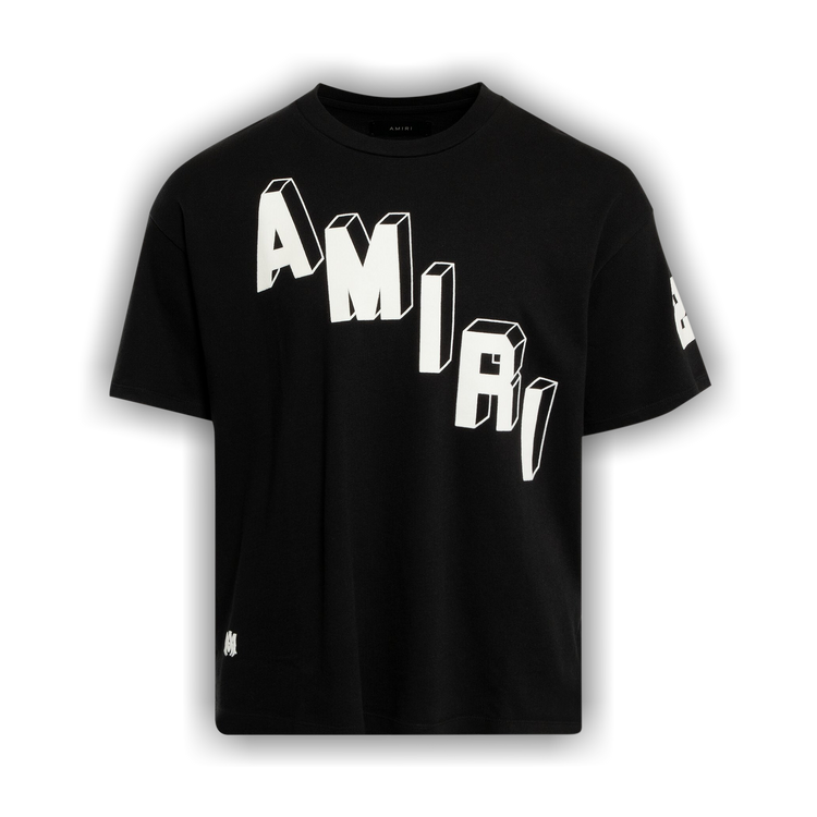 Buy Amiri Flocked Hockey Skater Tee 'Black' - AW23MJG030 001