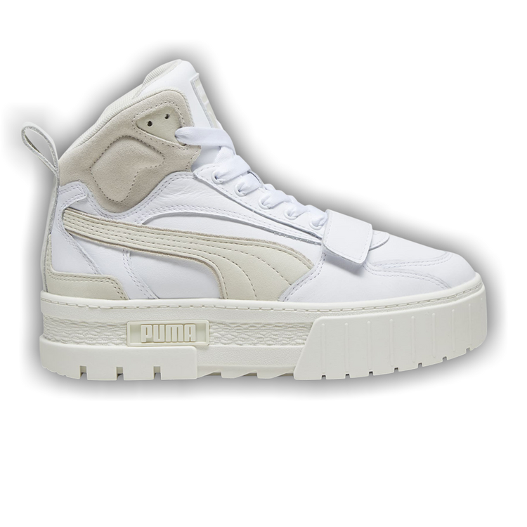 Buy Puma Wmns Mayze Mid Premium 'White Warm White' - 393083 01 | GOAT