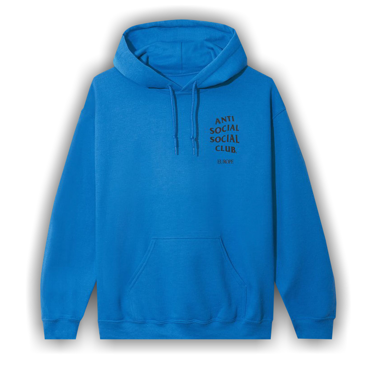 Anti social social top club baby blue hoodie