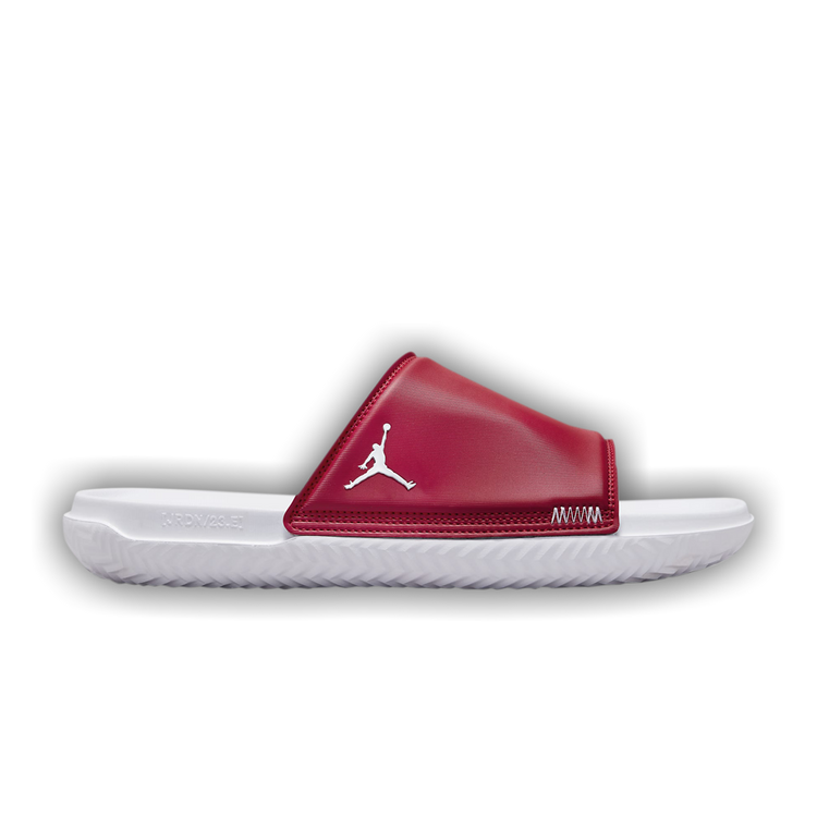 Jordan slides white hot sale