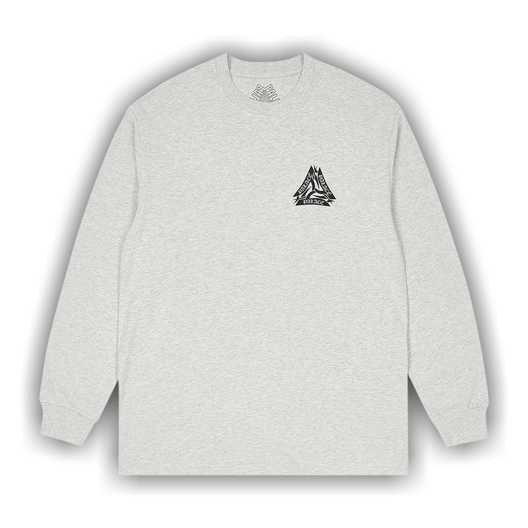 Buy Palace Tribal Tri Longsleeve 'Grey Marl' - P25LS011 | GOAT