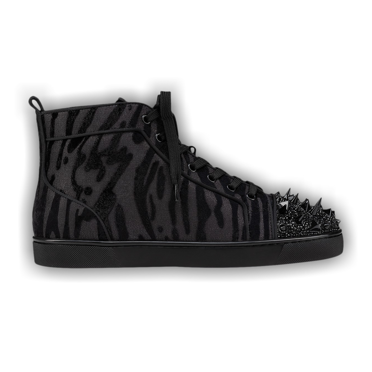 Buy Christian Louboutin Louis Pik Pik Strass High Black Velvet