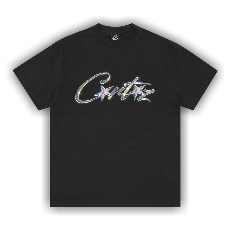 Buy Corteiz Chrome Allstarz Tee 'Black' - 7892 1FW230103CAT BLAC