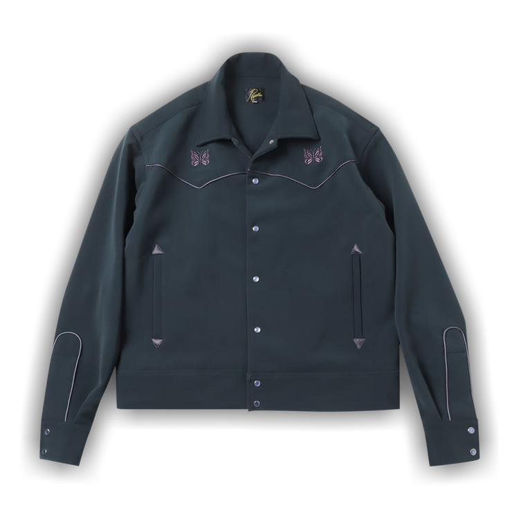 Buy Needles Piping Cowboy Jacket 'Green' - NS150 GREE | GOAT