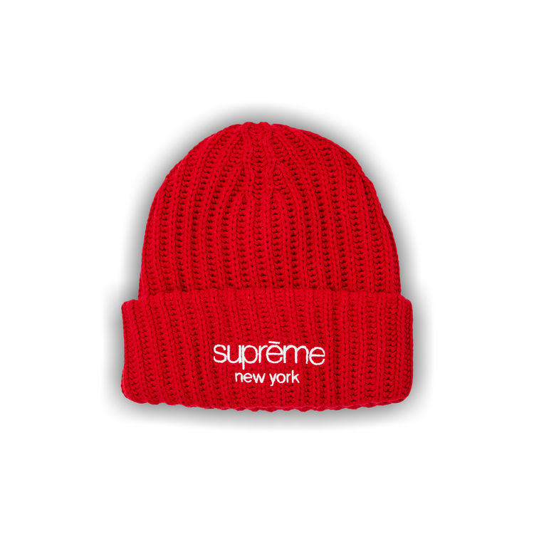 Supreme Classic Logo Chunky Ribbed Beanie