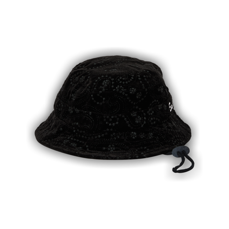 Buy Supreme Velvet Paisley Boonie 'Black' - FW23H44 BLACK | GOAT