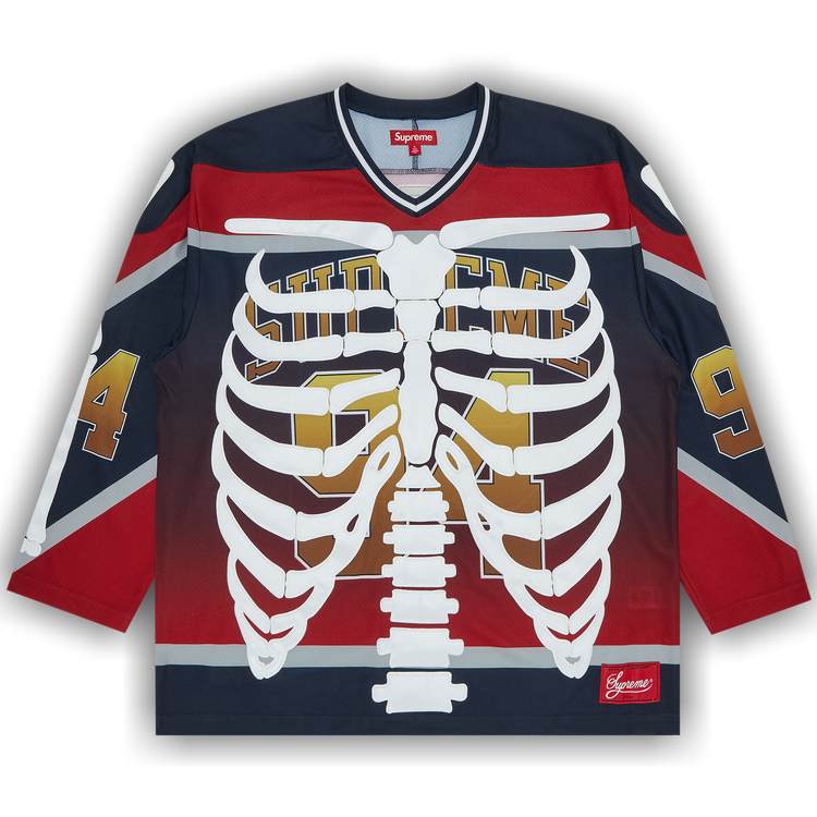 Size xl Supreme Bones Hockey Jersey 'Multicolor'