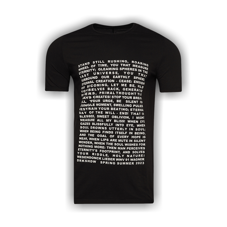 (正規店出品) RICK OWENS DRKSHDW DU01C6250 RN LEVEL T-SHIRT RICK OWENS DRKSHDW LEVEL T-SHIRT BLACK SS23 | DOSHABURI