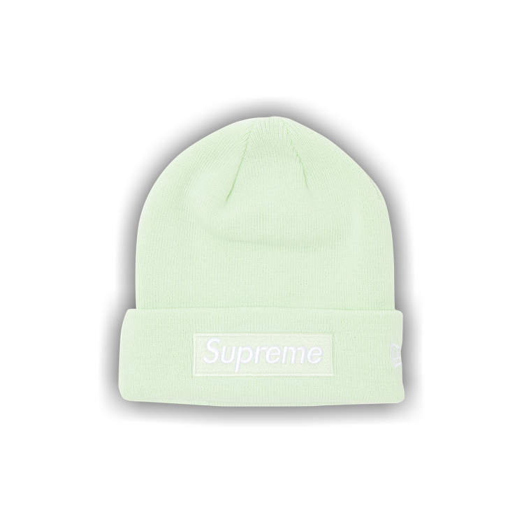 Supreme x New Era Box Logo Beanie 'Light Green'