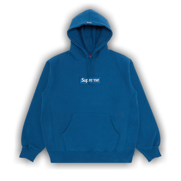 Buy Supreme Box Logo Hooded Sweatshirt 'Blue' - FW23SW56 BLUE