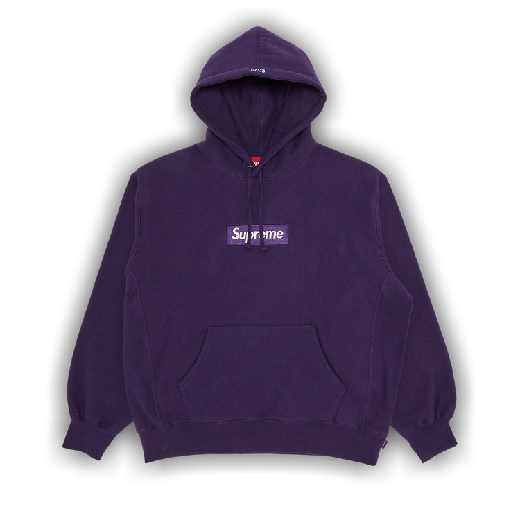 Supreme Box Logo Hooded Sweatshirt 'Dark Purple'