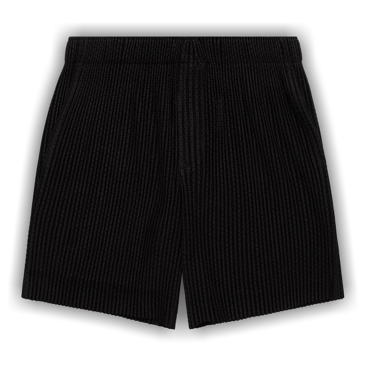HOMME PLISSE 黒 プリーツ ショートパンツ HP53JF074 Homme Plissé Issey Miyake メンズ ショーツ通販 - FARFETCH