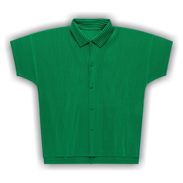 【アウトレット☆送料無料】 Buy Green 'Emerald Shirt Basics Miyake Issey Plissé Homme ジャケット・アウター