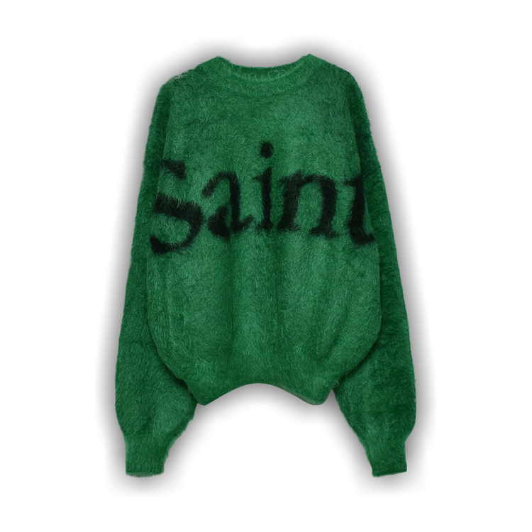 Buy Saint Michael Saint Mohair Knit Crewneck 'Green' - SM A23 0000 043 |  GOAT