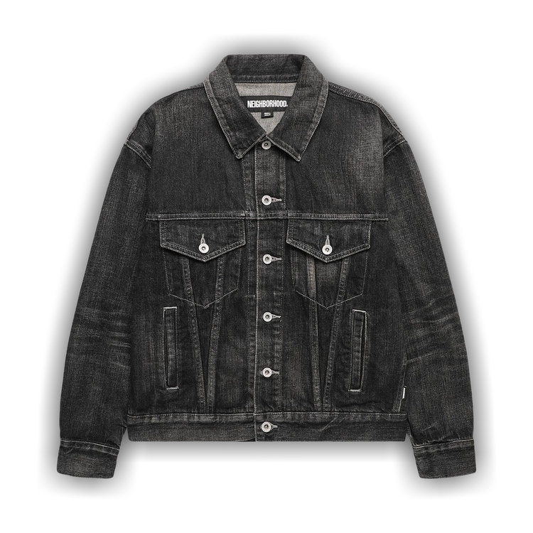 Buy Neighborhood Washed Denim Type-4 Jacket 'Black' - 231XBNH