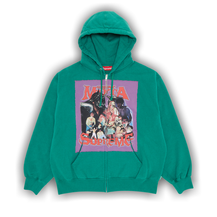 Supreme Muta Zip Up Hooded Sweatshirt Light Pine