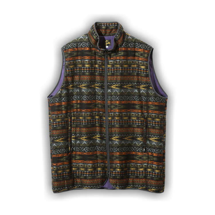 Buy Needles Piping Quilt Vest 'Black' - NS094 BLAC | GOAT