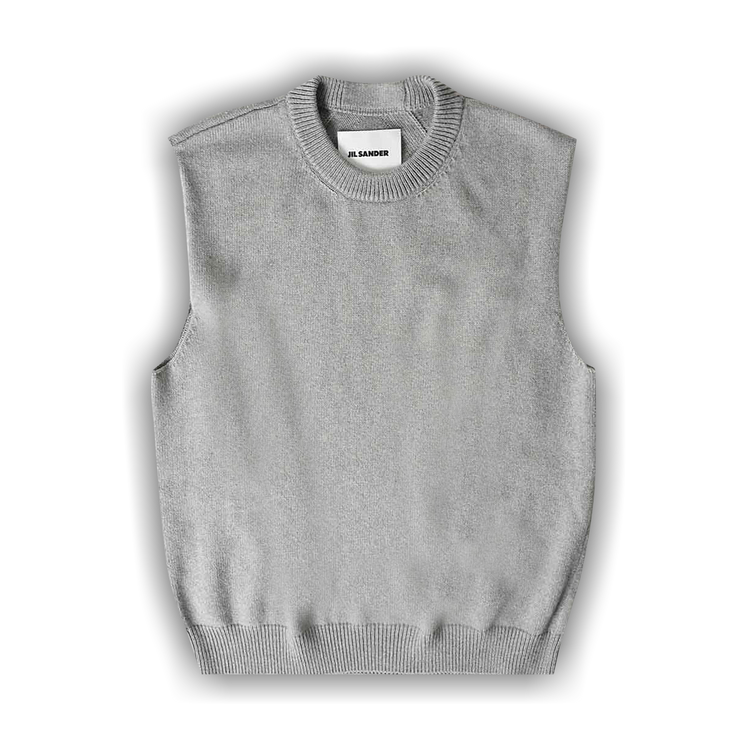 Buy Jil Sander Crewneck Vest 'Grey' - J23FB0101 J13263 052