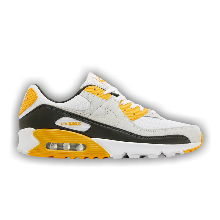 Nike Air Max 90 ホワイト/ブラック/イエロー Nike Air Max 90 - White - Grey - Black - Yellow - SneakerNews.com