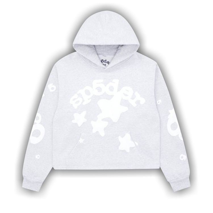 Brand New * SP5DER Beluga Hoodie Heather Grey | eBay