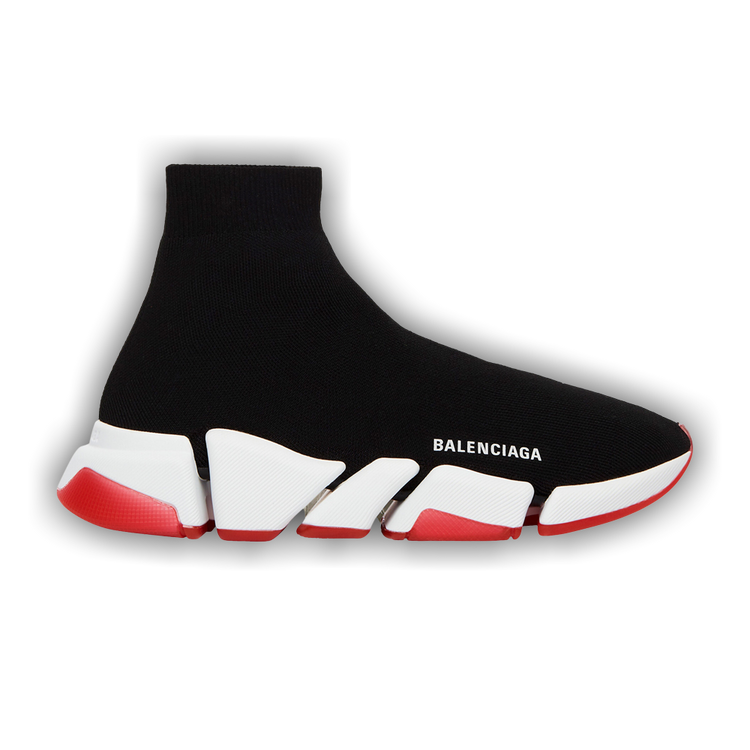 Buy Balenciaga Wmns Speed 2.0 Sneaker Black White Red 654045 W2DI2 1096 GOAT CA