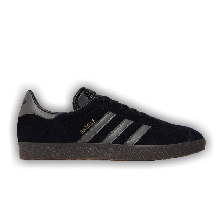 Black hot sale suede gazelles