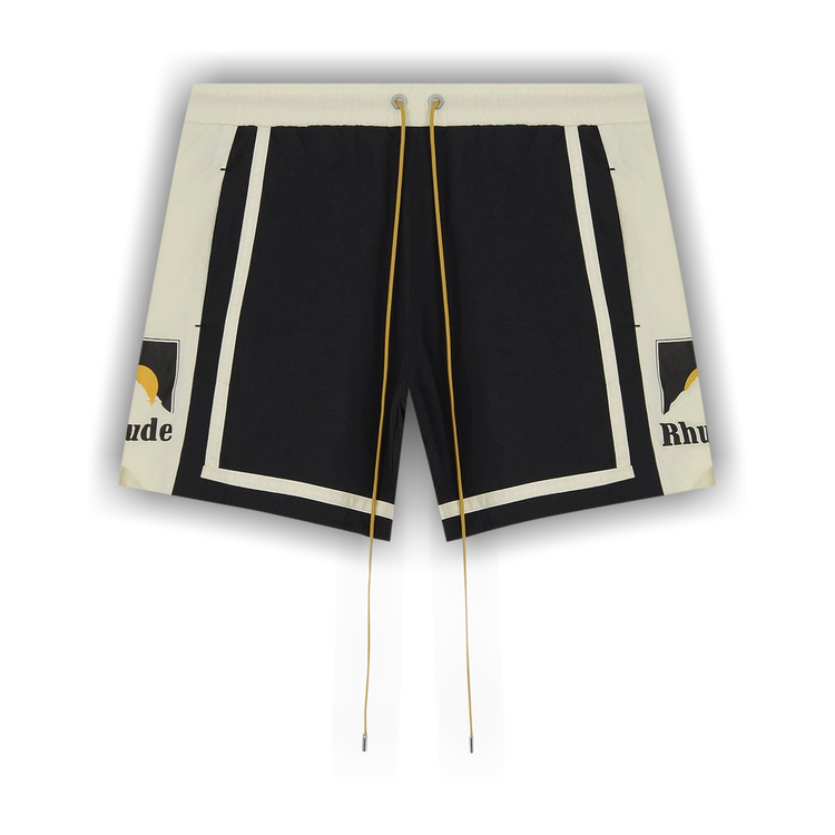 Buy Rhude Moonlight Short 'Black/Ivory' - PS24SH060161302130 | GOAT