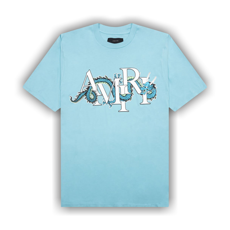 Buy Amiri CNY Dragon Tee 'Air Blue' - AMJYTE1004 401 AIR | GOAT