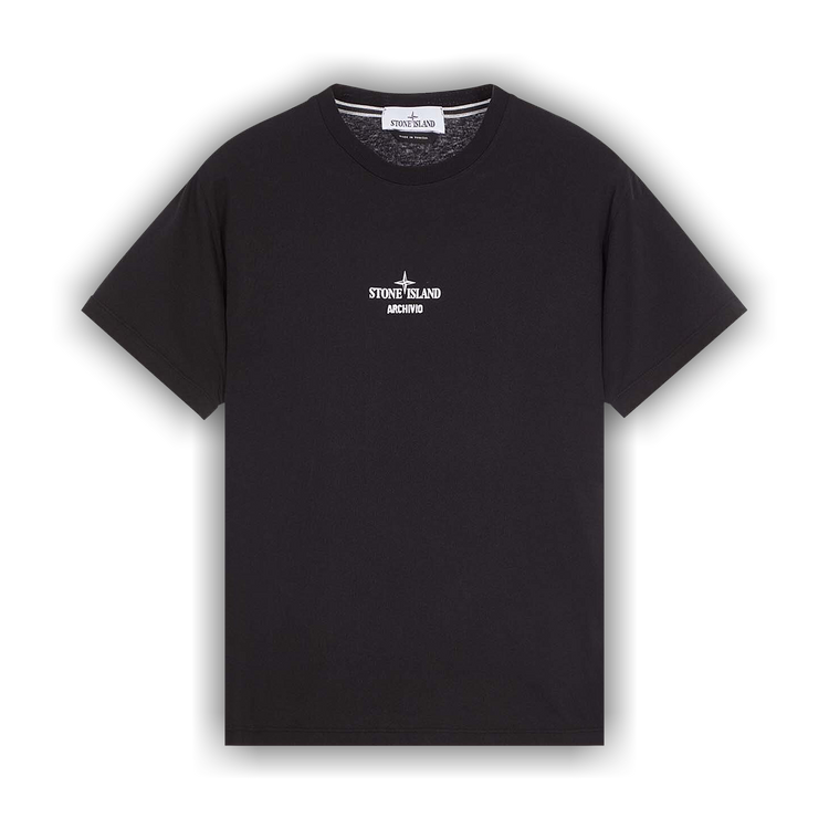 Tシャツ・カットソー STONE  Men T-shirt Black 2100020S0080 V0029 Black 2100020 ORGANIC COTTON JERSEY Slim-fit T-shirt with