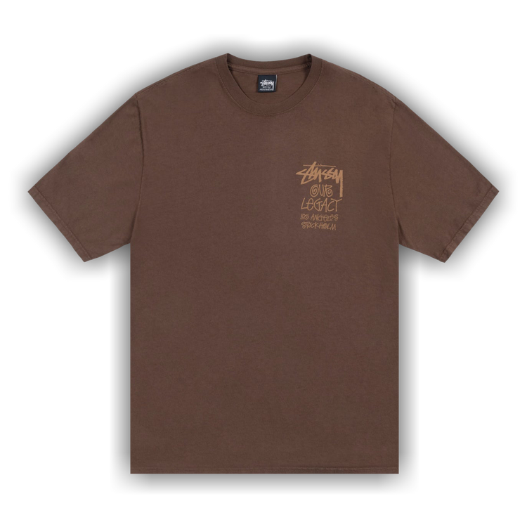 ★人気★【Stussy】★INTERNATIONAL TEE PIGMENT DYED Brown★ Stüssy STUSSY INTERNATIONAL PIGMENT DYED TEE - BROWN