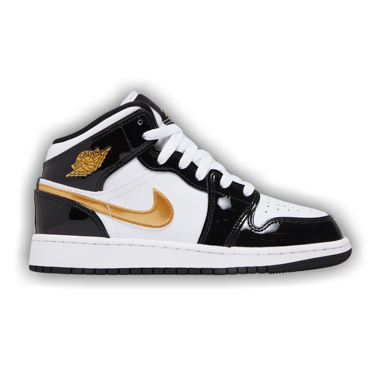 Jordan 1 black clearance gold patent leather