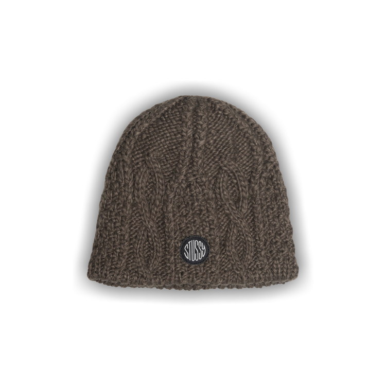 Buy Stussy Cable Knit Skullcap Beanie 'Brown' - 1321189 BROW | GOAT