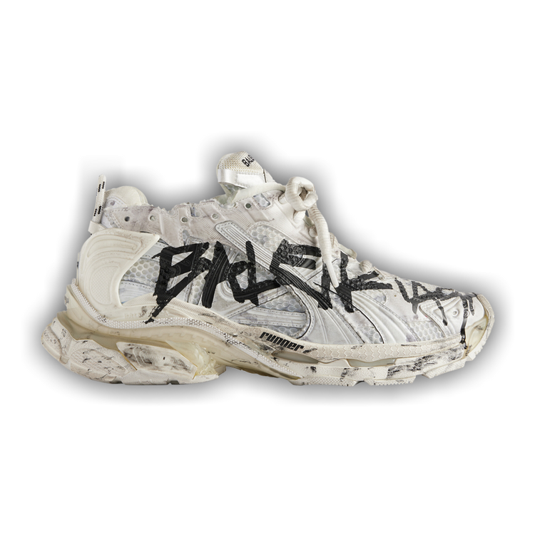 Buy Balenciaga Runner Sneaker 'Graffiti - White Black