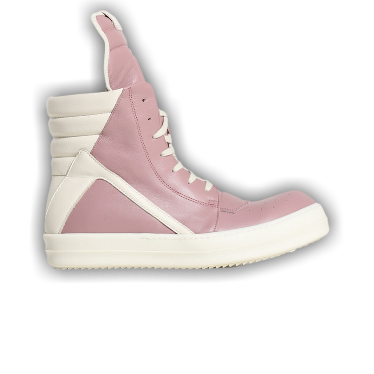 靴 Rick owens geobasket pink milk Wide Lace Geobasket in Hot Pink/Milk – SVRN