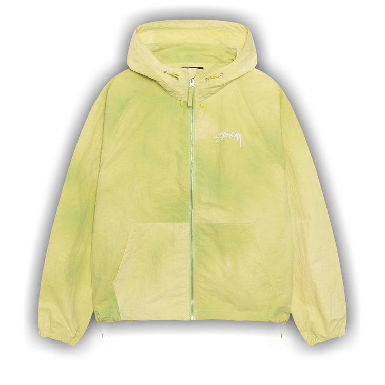 Buy Stussy Beach Shell Wave Dye Zip Hoodie 'Lime' - 115745 LIME | GOAT