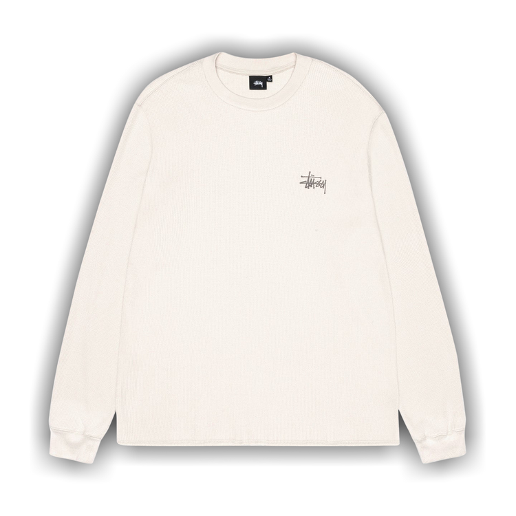 Buy Stussy Basic Stock Long-Sleeve Thermal 'Bone' - 1140314 BONE