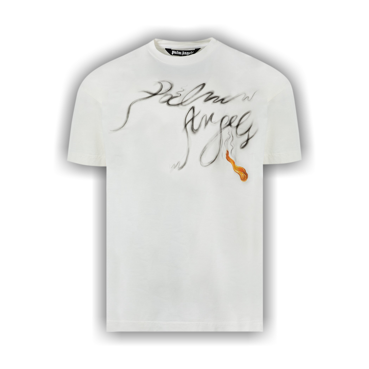 Buy Palm Angels Foggy T-Shirt 'Off White/Black