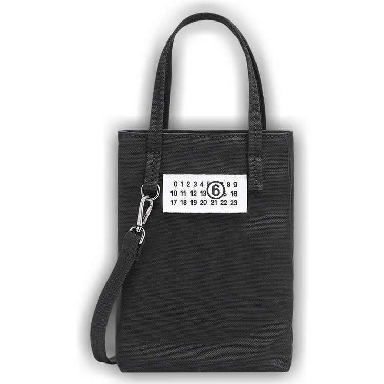 Buy MM6 Maison Margiela Mini Canvas Shopping Bag 'Black