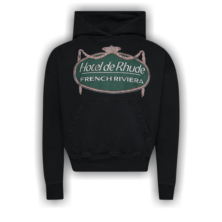 パーカー・フーディ RHUDE SS24 'Rhude Riviera' hoodie (RHPS24HO04012610 0610) Gray 'Rhude French Riviera' Patch Hoodie by Rhude on Sale