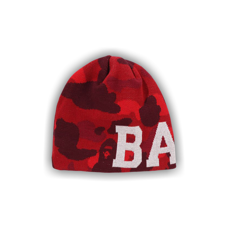 Buy BAPE Color Camo Knit Cap 'Red' - 1K30 181 001 RED | GOAT