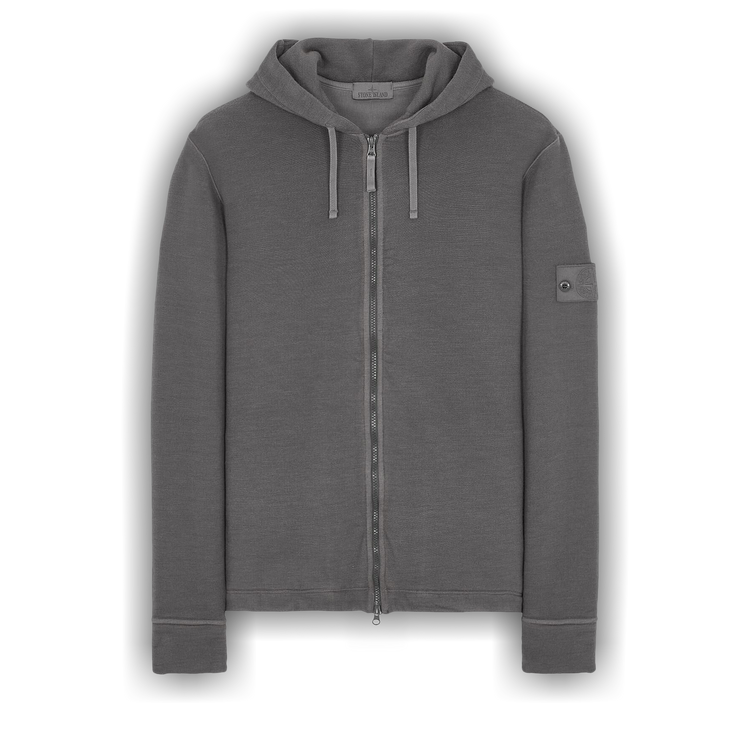Buy Stone Island Ghost Piece Zip Up Hoodie 'Dark Grey