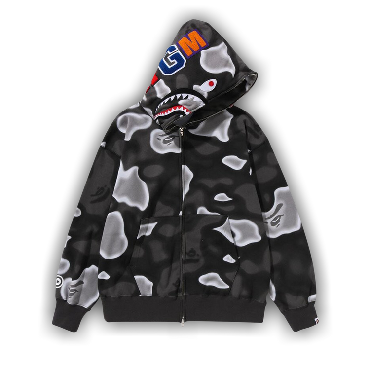 Bape white and black hoodie discount