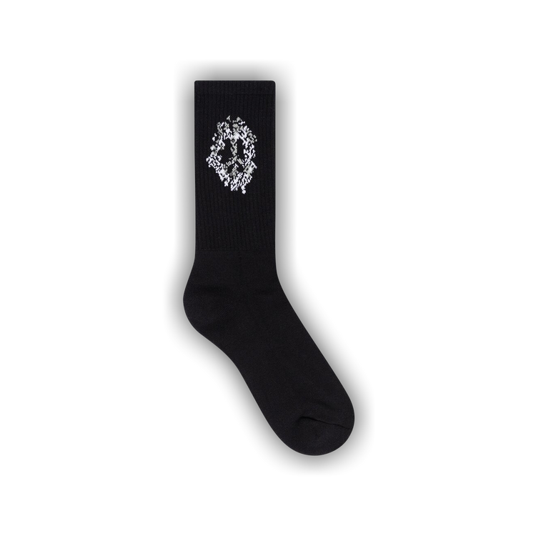 Buy Denim Tears Wreath Sock 'Black' - 502 101 04 | GOAT CA
