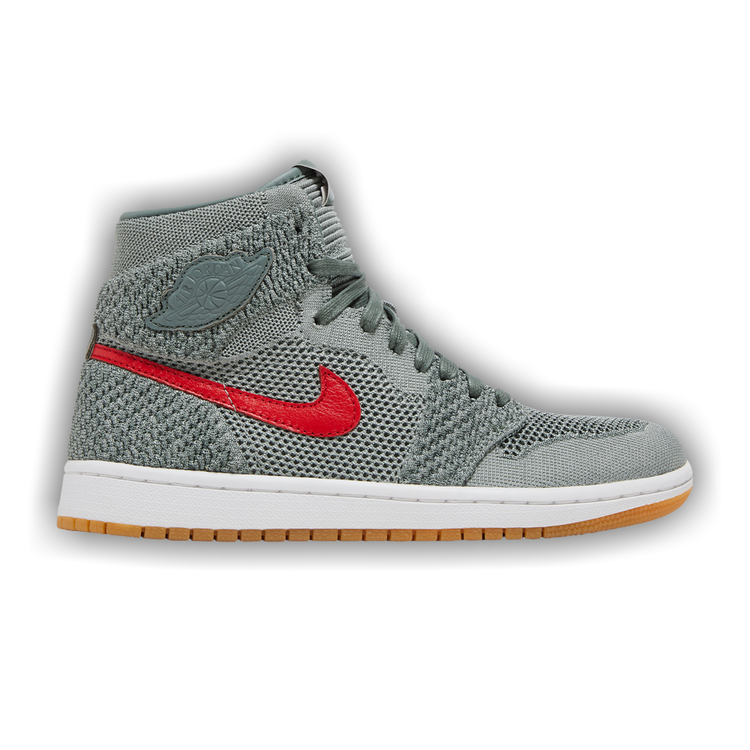 【NIKE】AIR JORDAN 1 RETRO HI FLYKNIT CLAY GREEN Buy Air Jordan 1 Retro High Flyknit GS 'Clay Green' - 919702